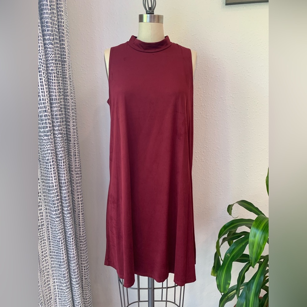 Tiana B. Faux Suede Dress